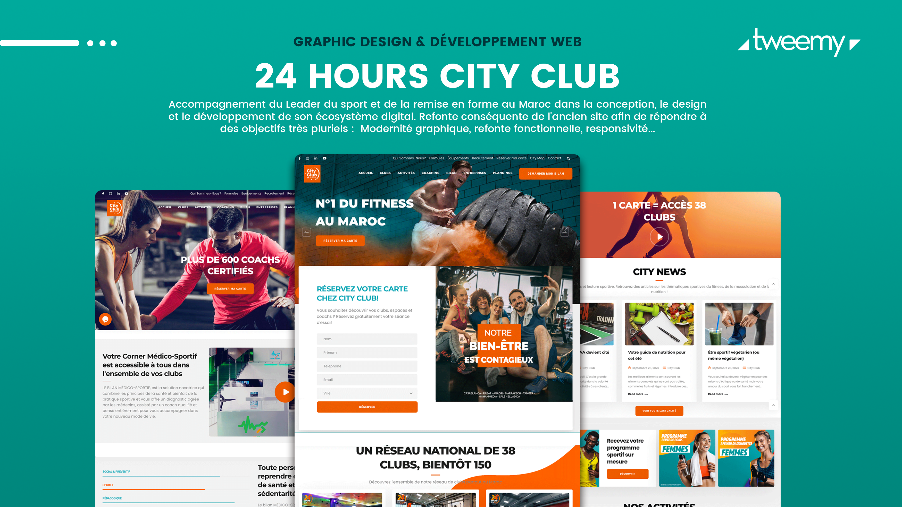 City Club — refonte web par Tweemy