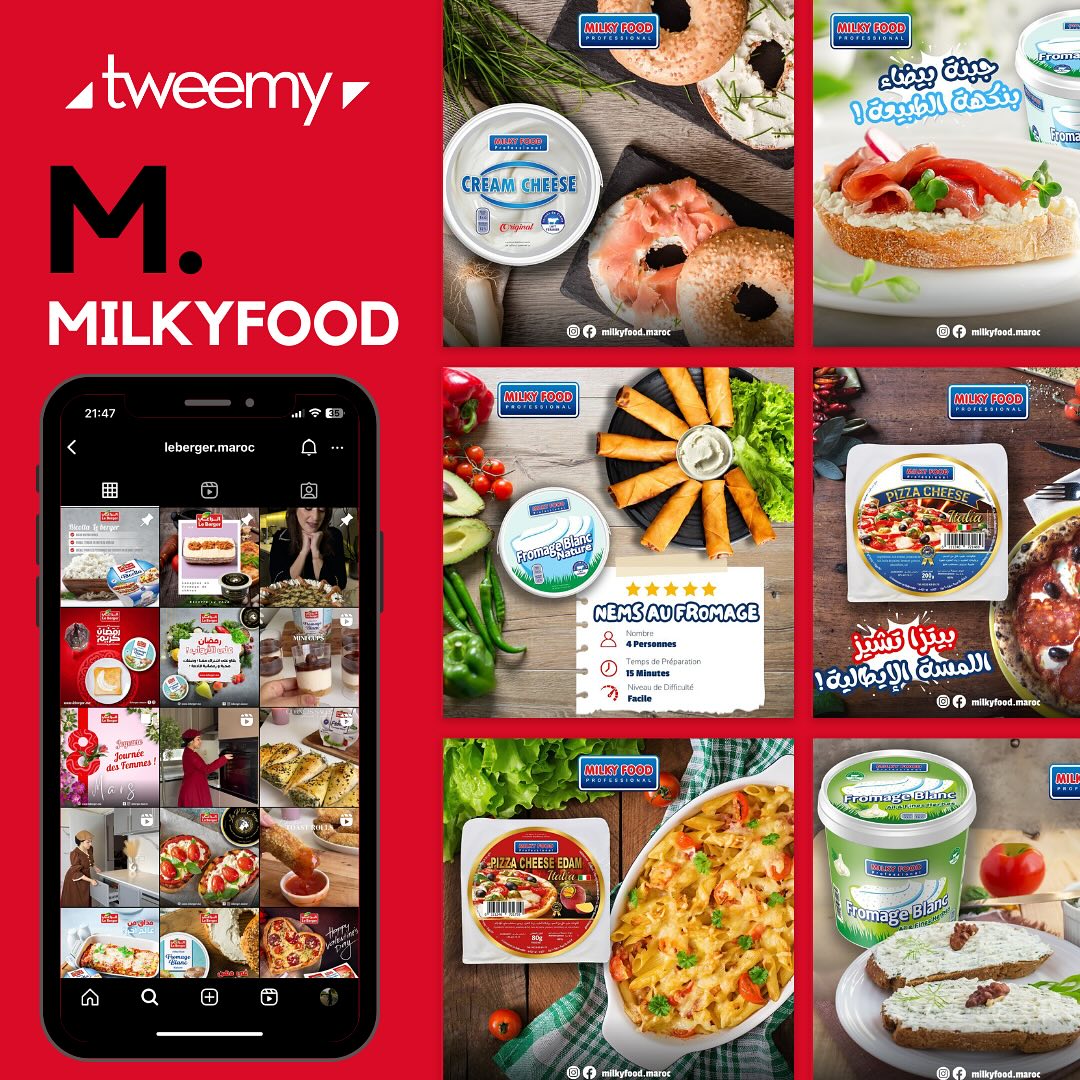 Milky Food — projet Tweemy