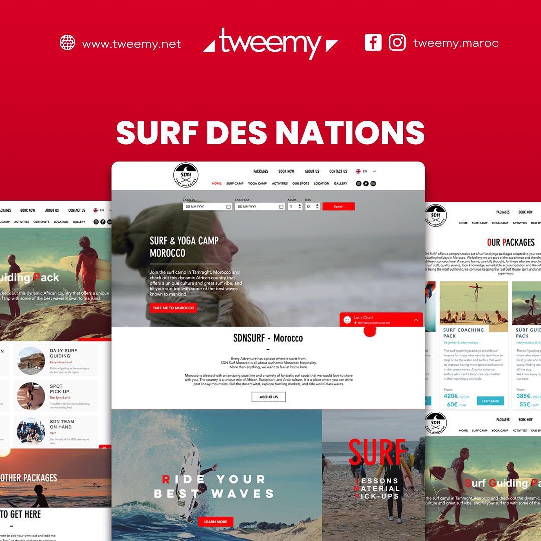 Surf des Nations — site web et réservation par Tweemy